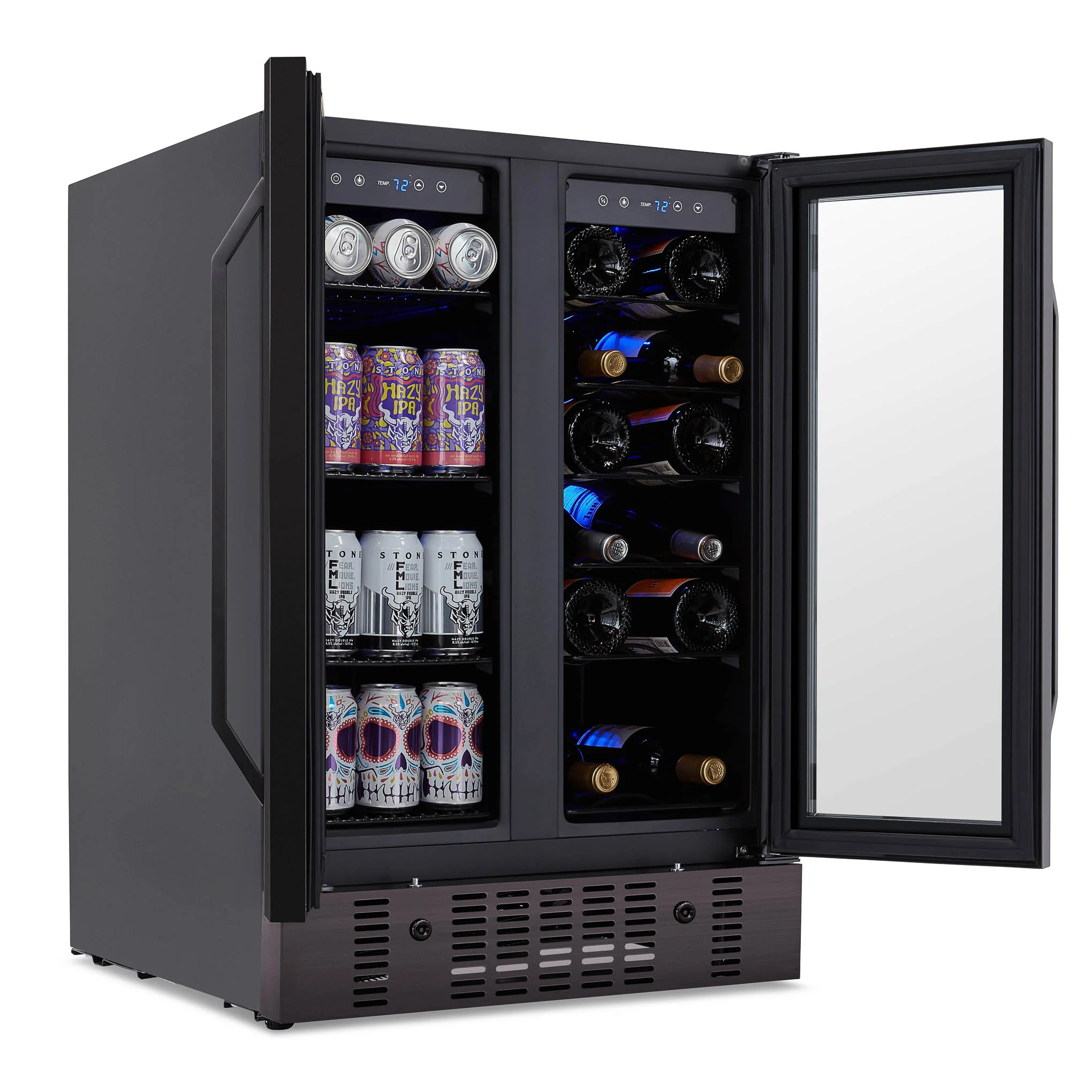 2025 Newair® Refrigerador Empotrable de Doble Zona – 60 Latas y 18 Botellas – 24