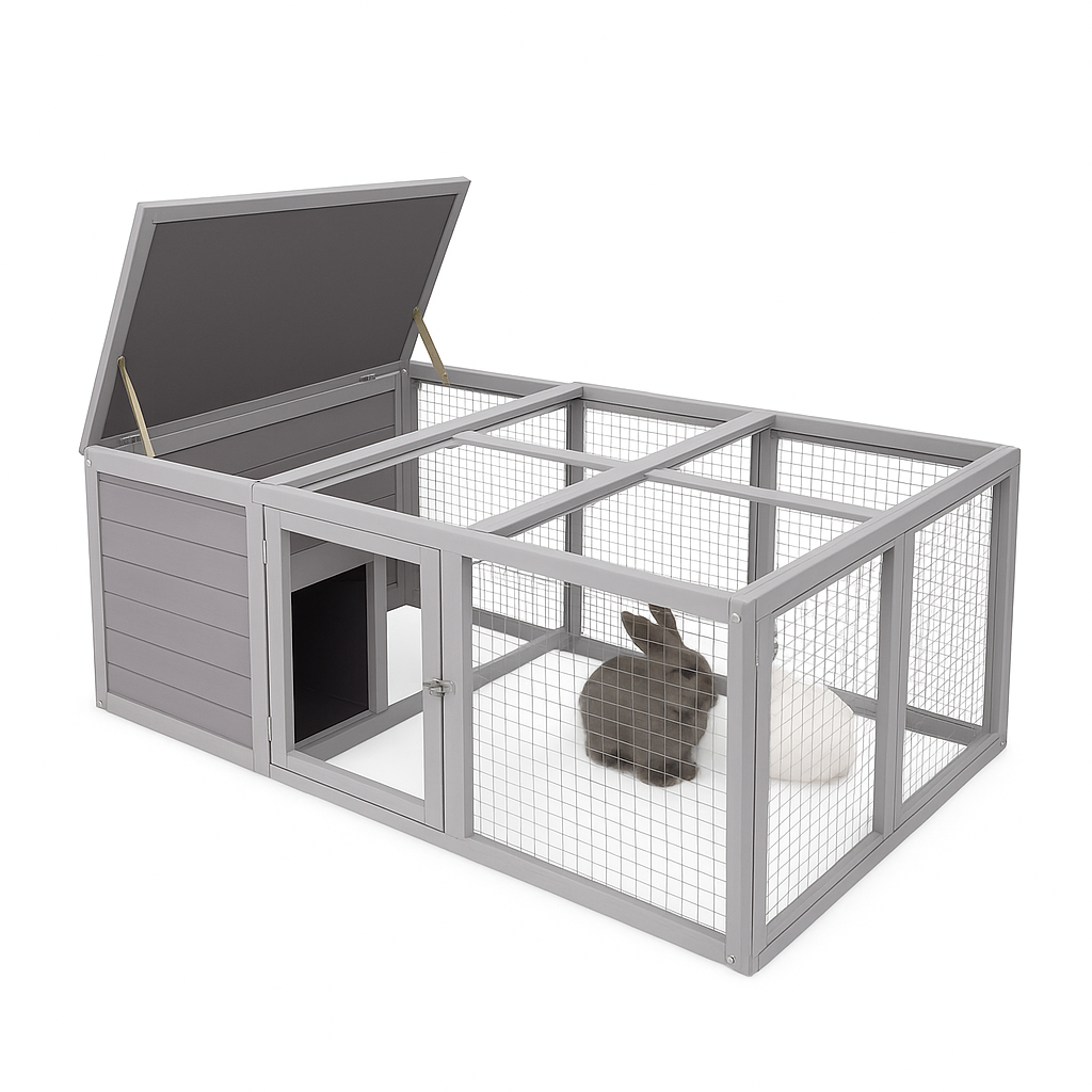 2025 Aivituvin Conejo Rejilla Exterior para Ejercicio y Jaula de Juego