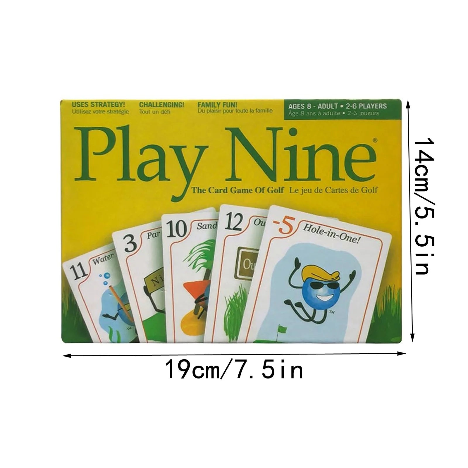 Tysmin Juegos Familiares Laoniu — Juego de Cartas Divertido Inspirado en el Golf, Ideal para Reuniones Familiares y con Amigos