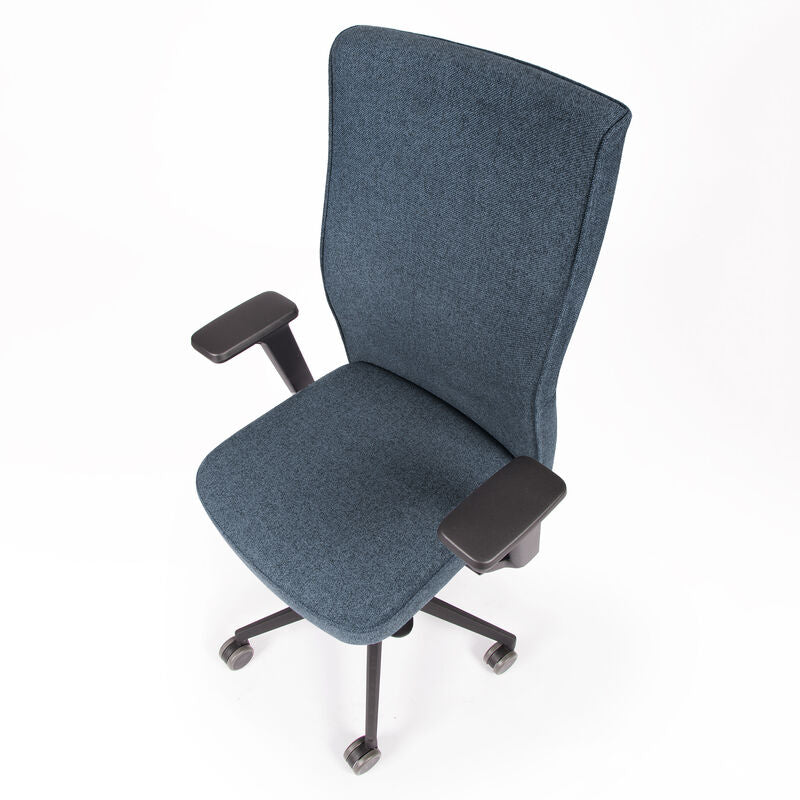 2025 Silla de Oficina Ergonómica lento Genesis | Reposabrazos | Asiento Deslizante | Soporte Lumbar | Tapizado de Lana
