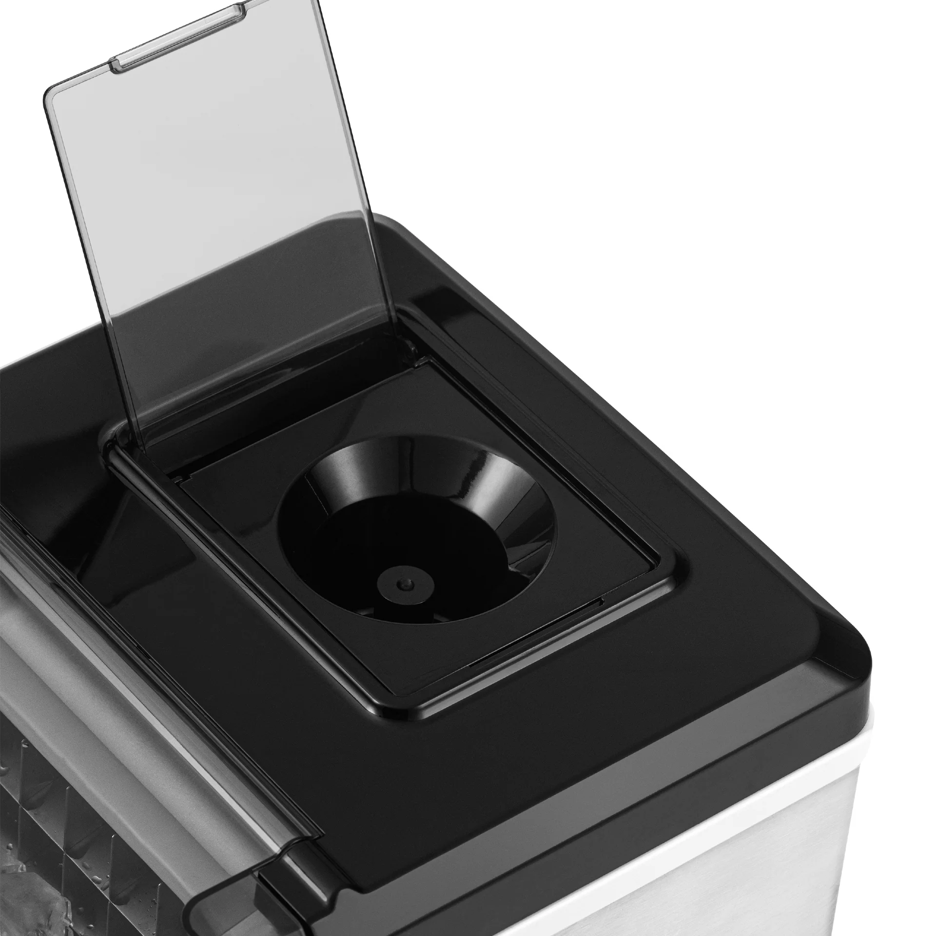 2025 Máquina de hielo de mostrador Newair® – Hielo transparente, 20 kg/día – Acero inoxidable