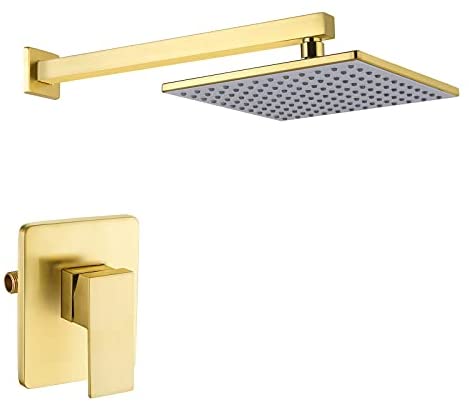 Grifo de Ducha KES Negro con Válvula de Ducha y Cabezal de Lluvia