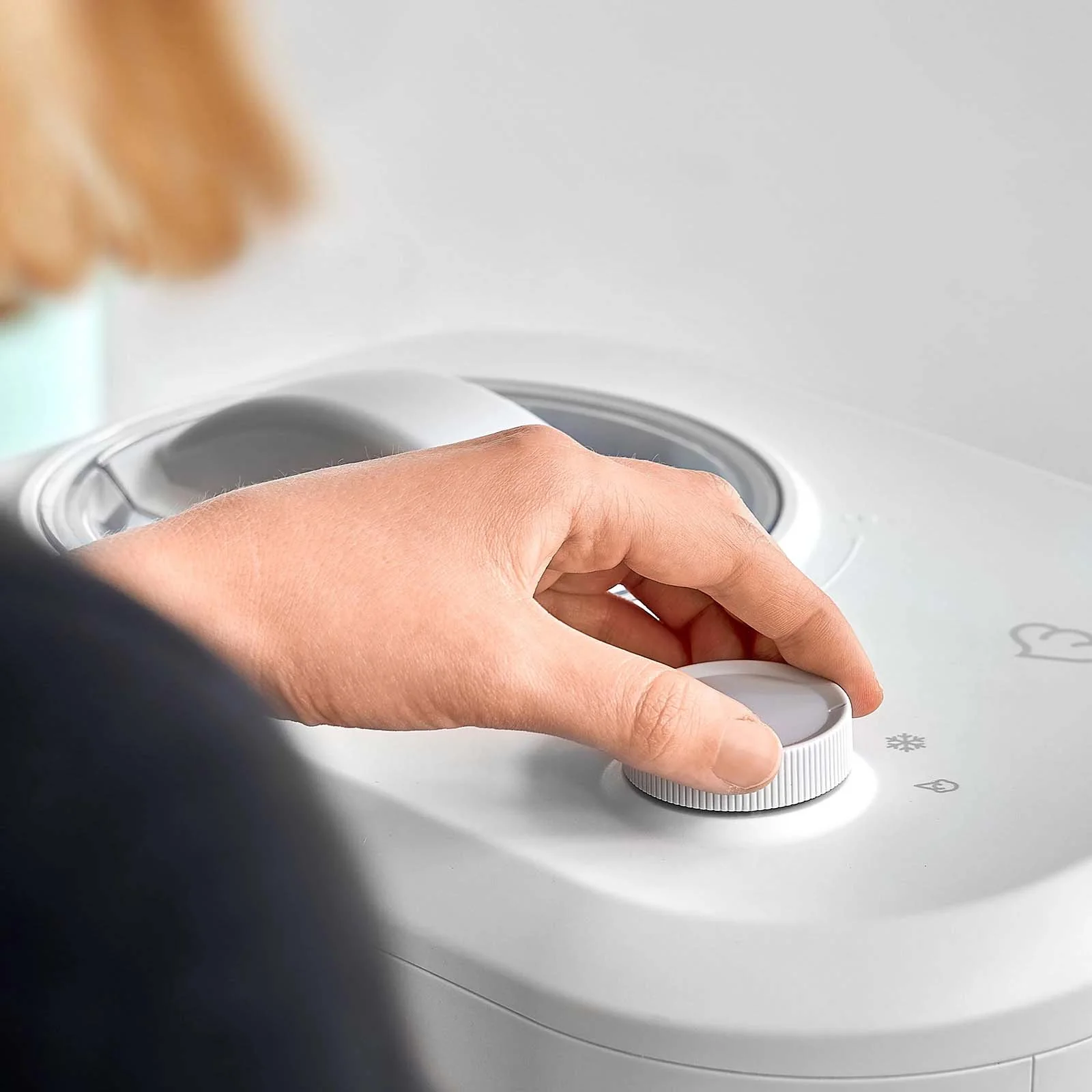 2025 Máquina de helados Eni 1,0 litro – Blanca