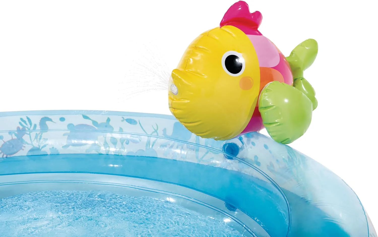 Intex Área de Juego Inflable Jungle Adventure – Piscina con Tobogán y Juegos de Agua para Niños