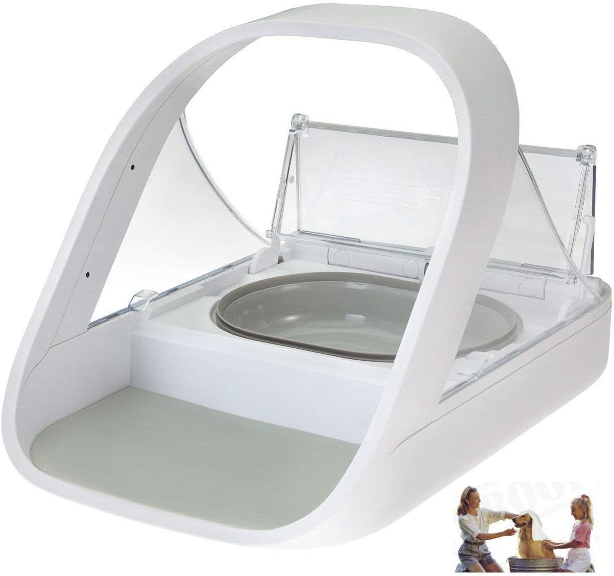 Alimentador Automático para Mascotas - Alimentador con Microchip para Mascotas – MPF001 – Adecuado para Comida Húmeda y Seca – Toalla para Mascotas eOutletDeals de regalo