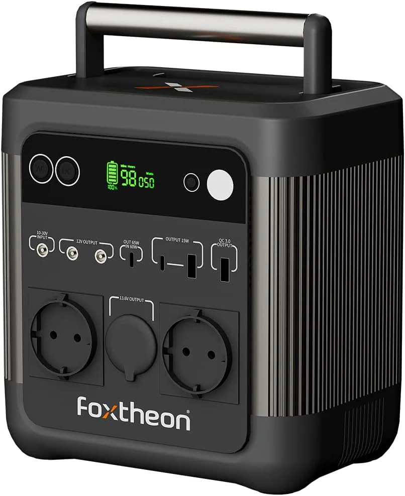 2025 Foxtheon iGo 1200 – Estación de energía portátil con batería LFP 1200 W
