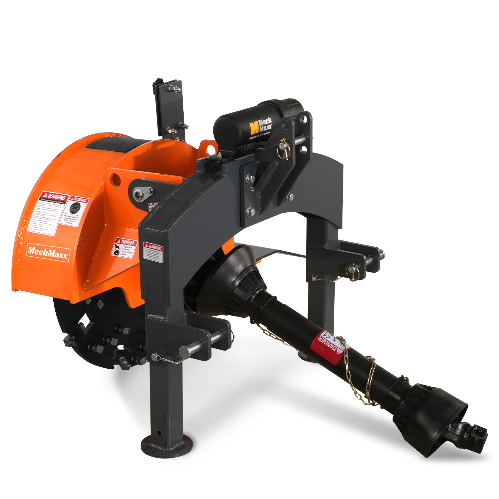 2025 Trituradora de Tocones MechMaxx SG24 – Enganche de 3 Puntos PTO con 34 Dientes de Carburo + Eje PTO Incluido