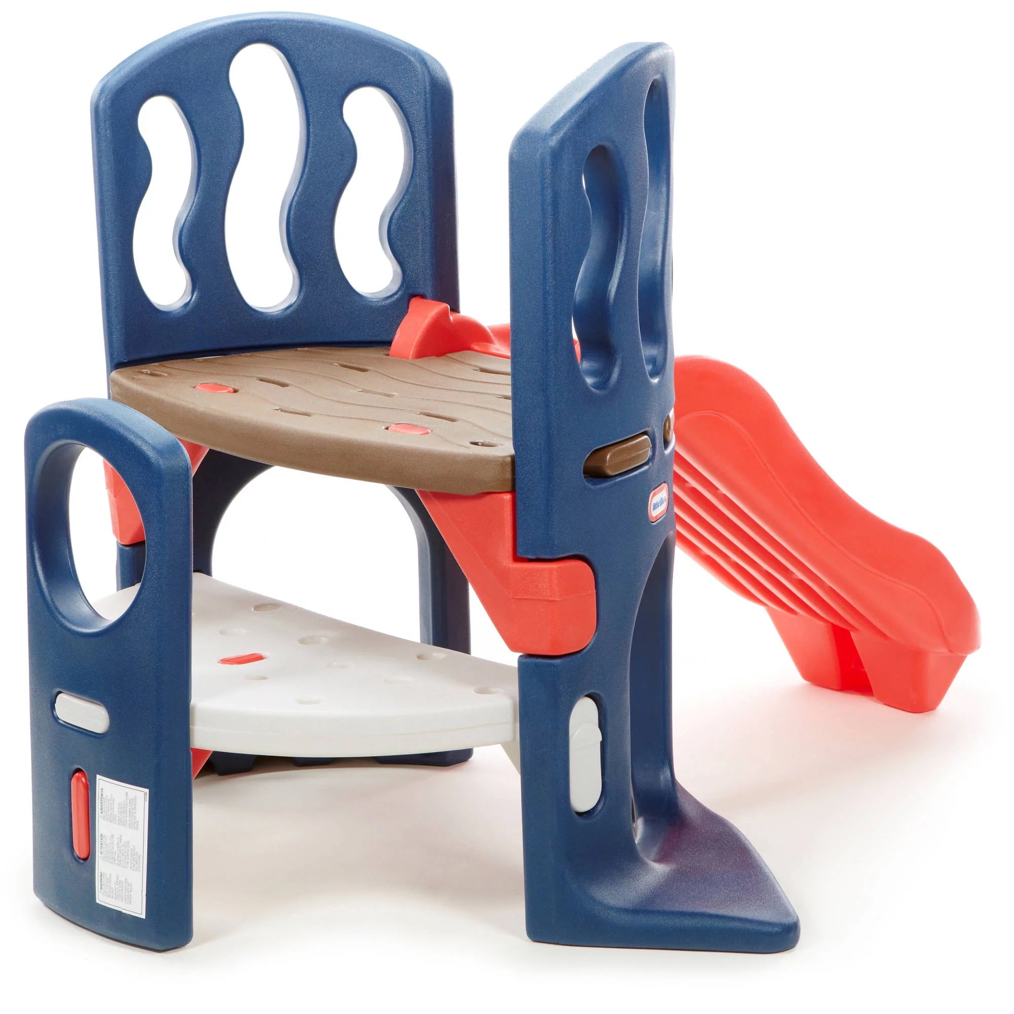Little Tikes Hide & Slide Climber, Azul y Rojo - Juguete para trepar y tobogán para niños de 2 a 6 años