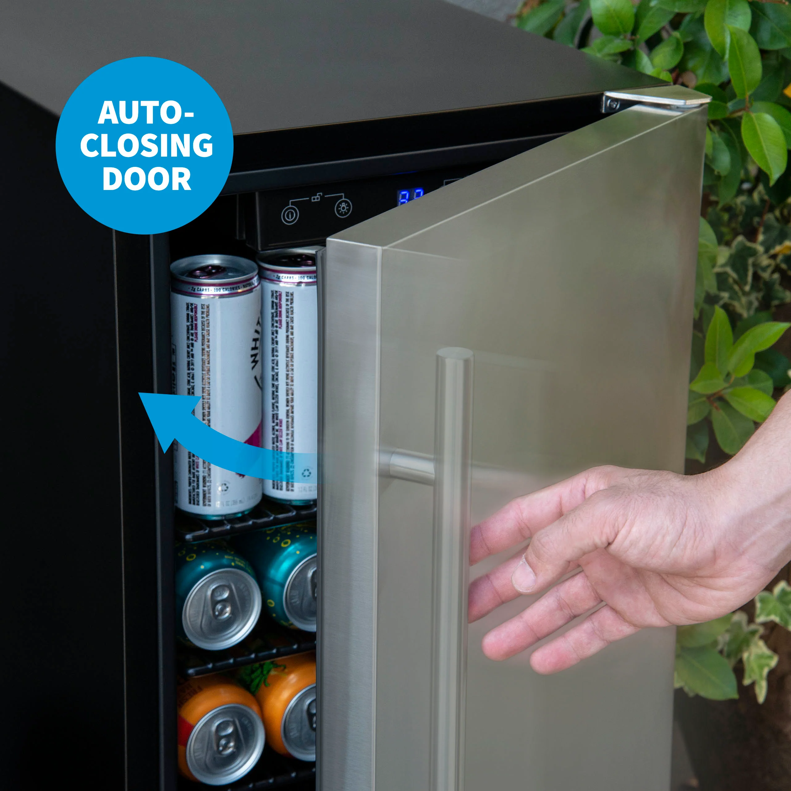 2025 Newair® Refrigerador Empotrable para Exteriores – 90 Latas – 15 Pulgadas