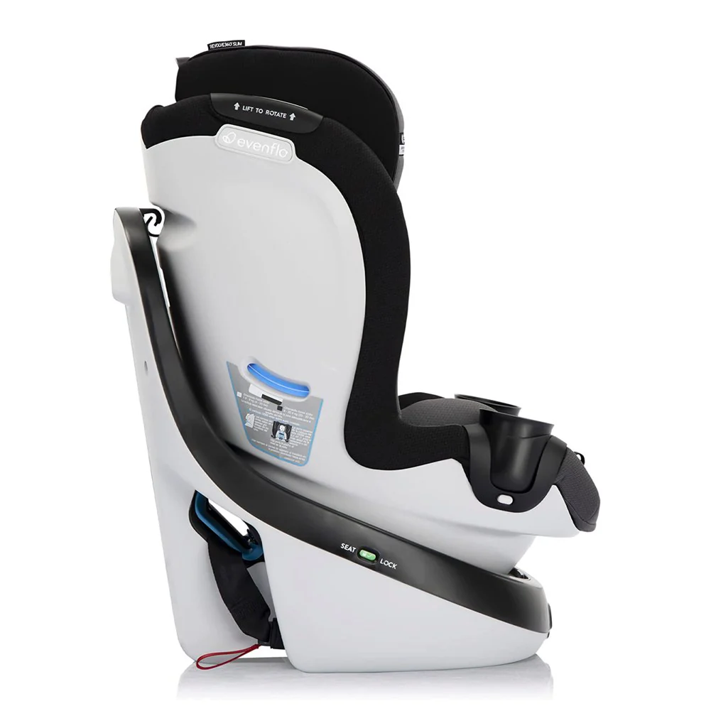 2025 Evenflo GOLD Revolve360 Slim Asiento de Coche Giratorio 2 en 1 con SensorSafe