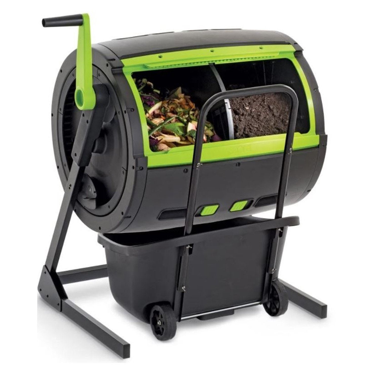 Maze Compostador Giratorio de 65 Galones con Carro – Combo