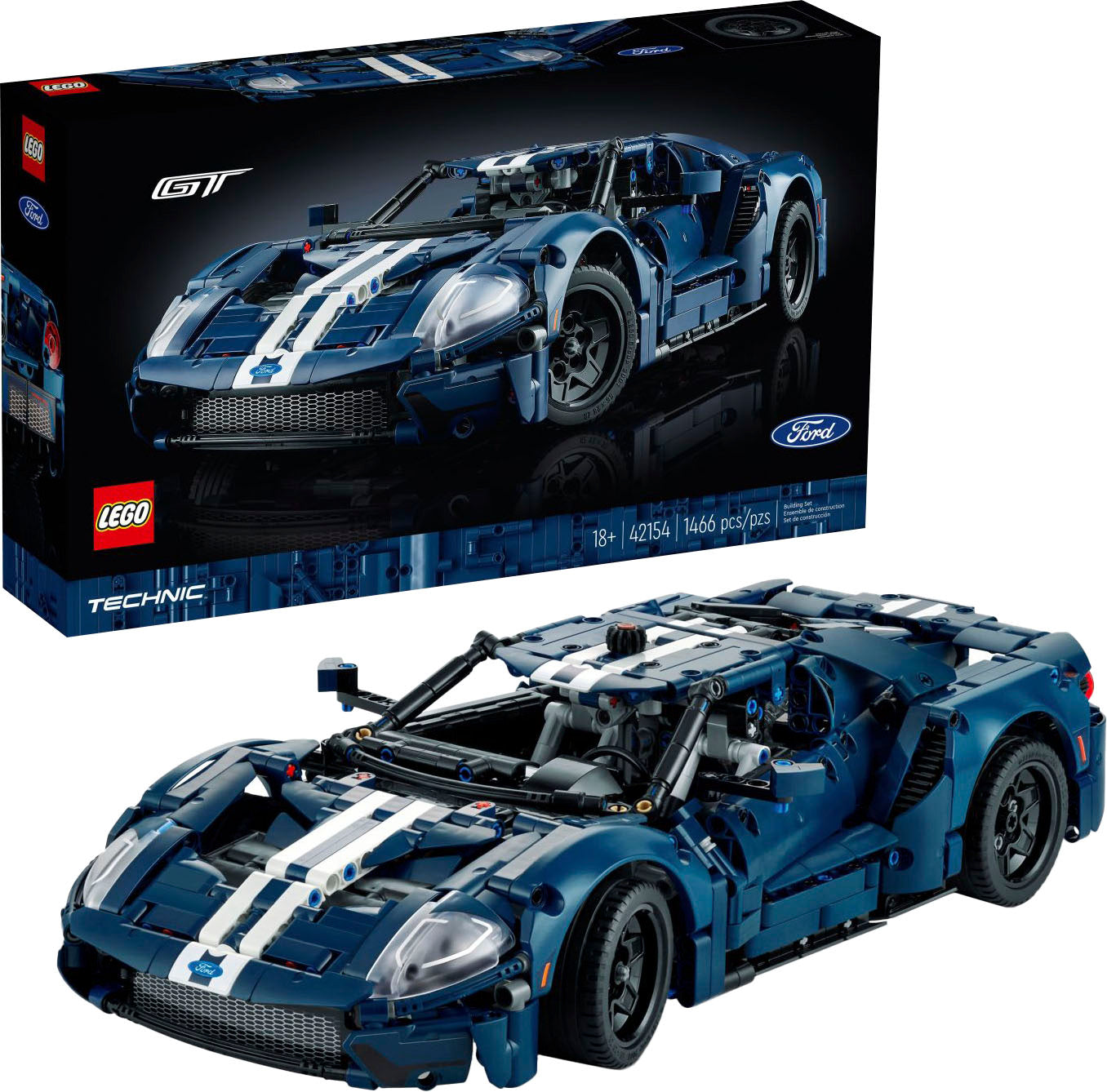 LEGO Technic 2022 Ford GT Car Model para adultos 42154