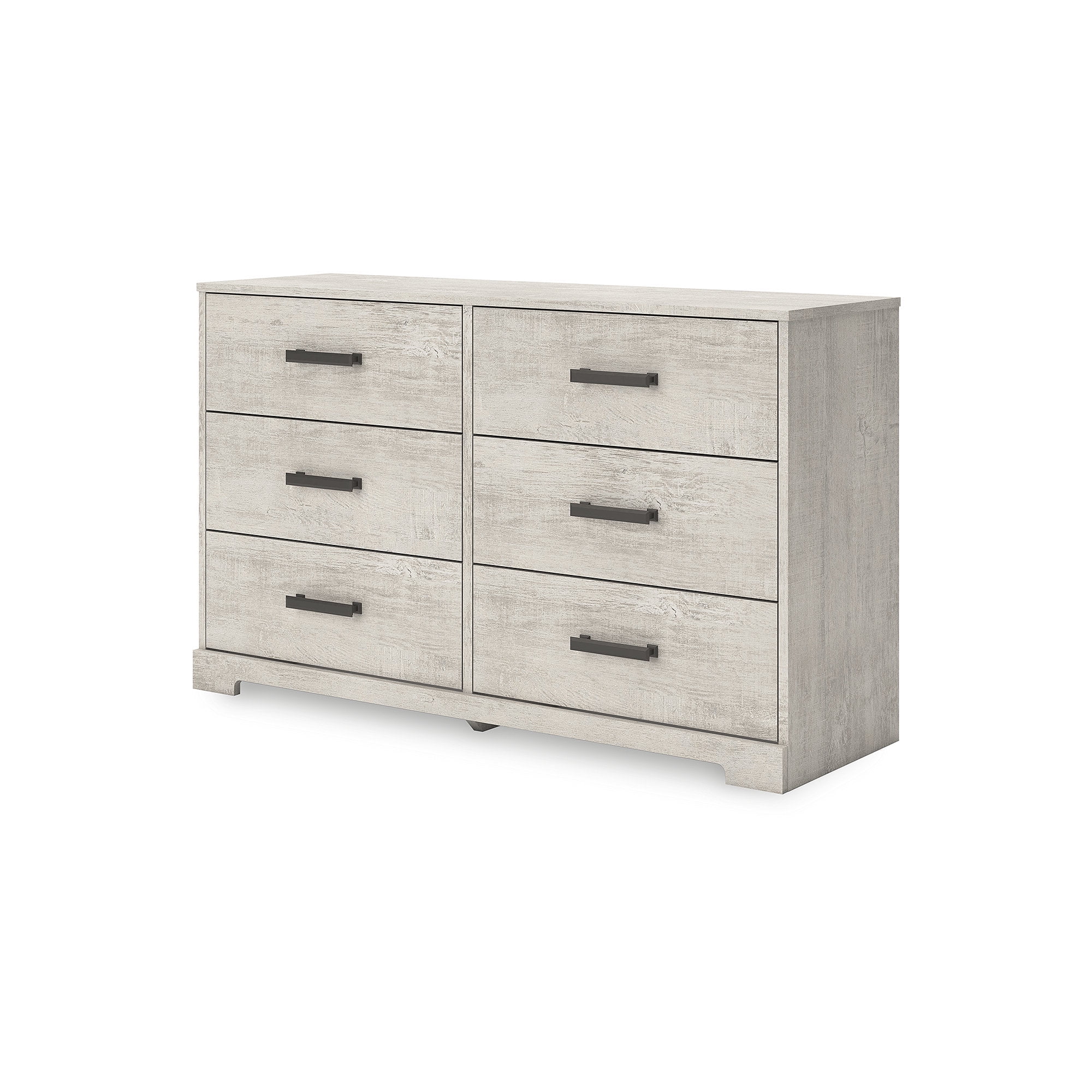 Cajonera Shawburn de 6 Cajones Estilo Granja Moderna de Signature Design by Ashley, Acabado Blanco Roto