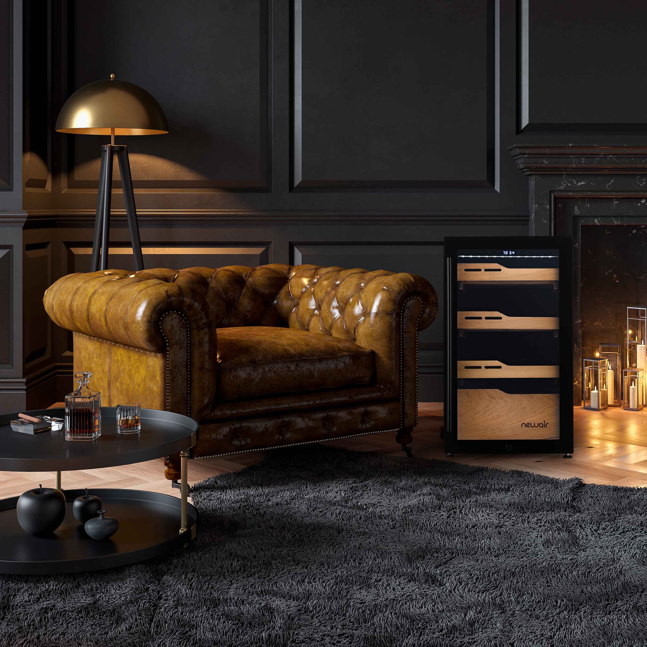 2025 Newair® Humidor Eléctrico para Puros – Gran Capacidad