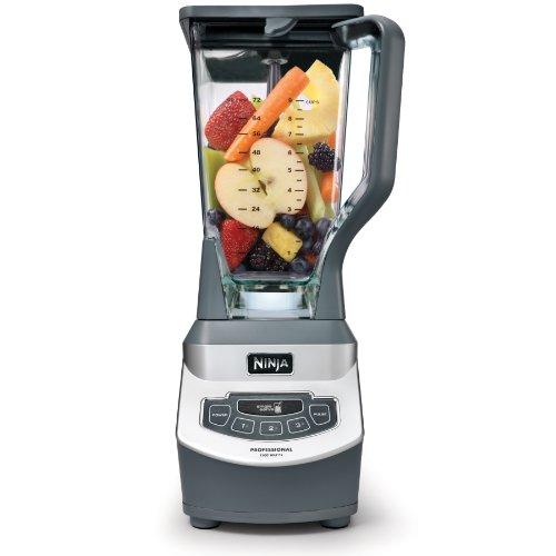 2025 Ninja Licuadora Profesional de Encimera con Base de 1100 Vatios, Jarra Total Crushing de 72 Oz y (2) Tazas de 16 Oz para Bebidas Congeladas y Smoothies (BL660), Gris