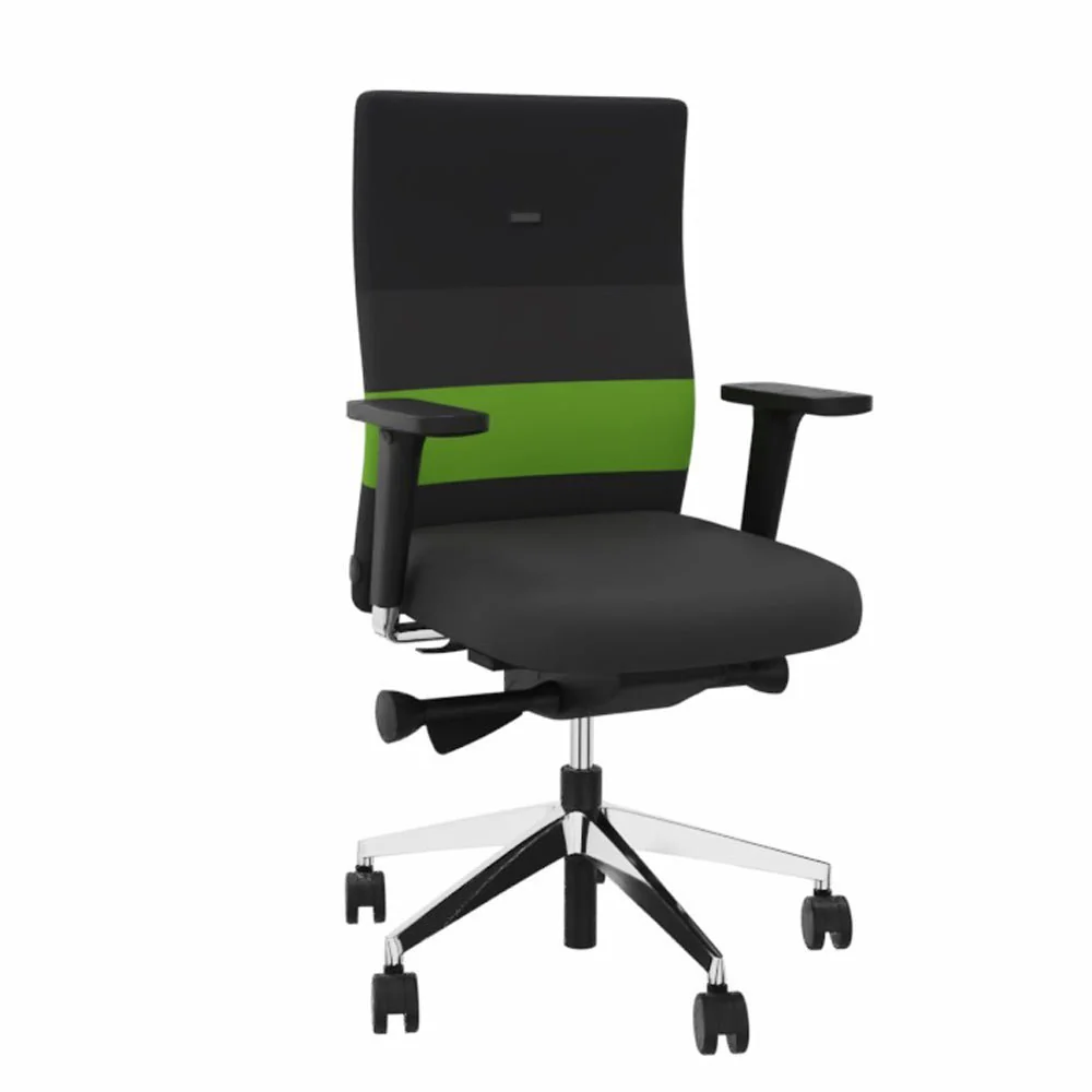 2025 Silla de Oficina Ergonómica Agilis AG10 EL SALVADOR DE ESPALDA con Bandas de Colores – Configurable