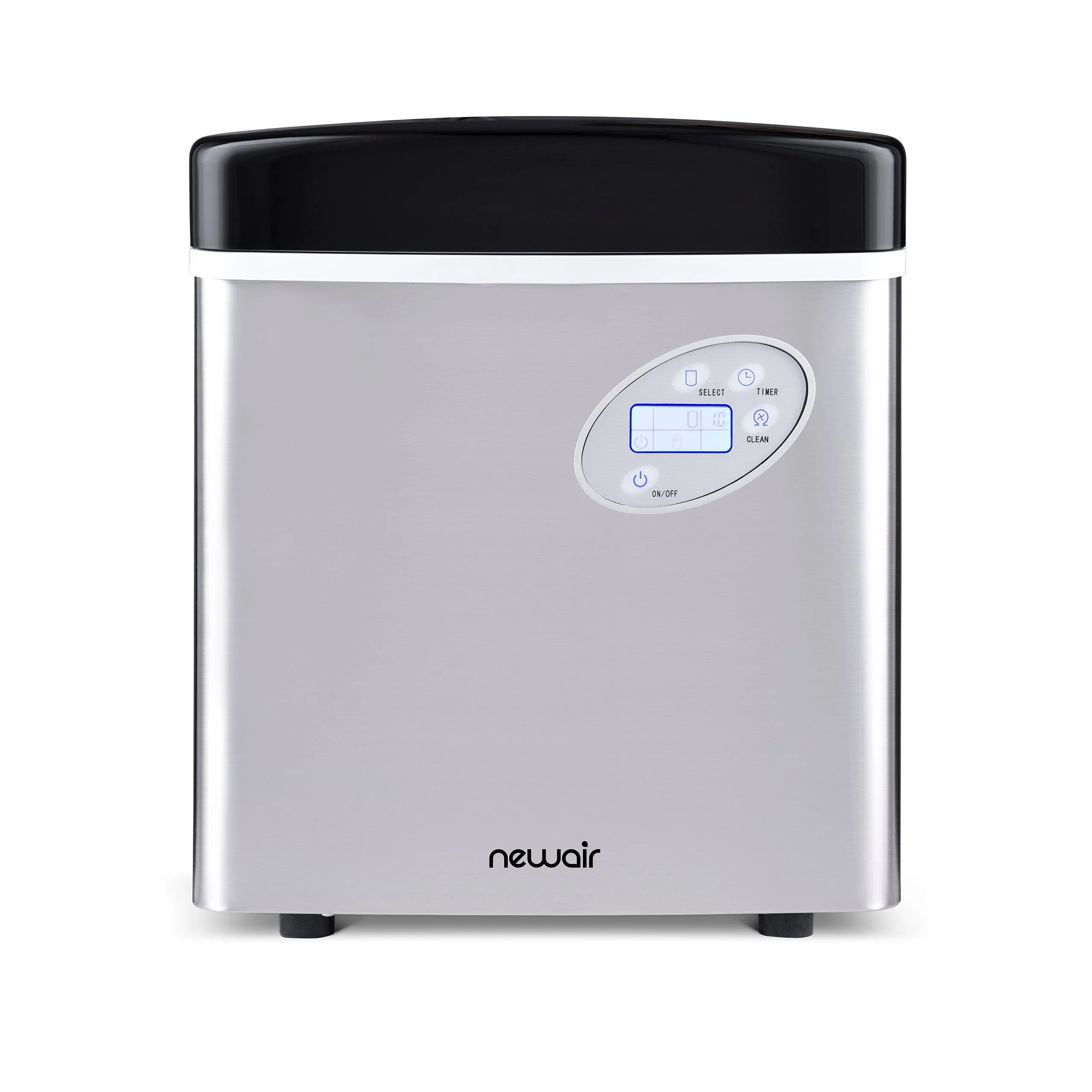 2025 Máquina de Hielo de Encimera Newair® – Cubos de Hielo en Forma de Bala, Rojo