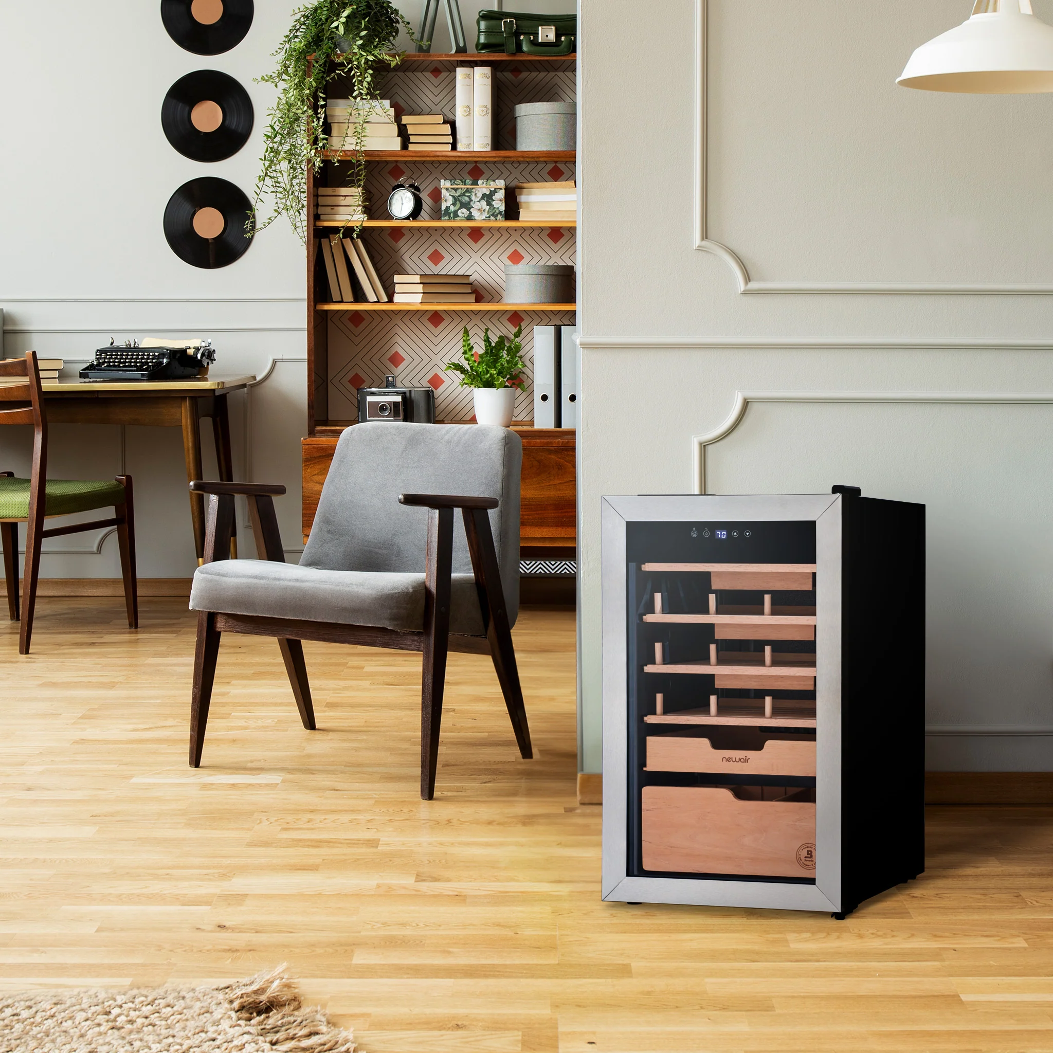 2025 Humidificador eléctrico para puros Newair® x Boveda – Capacidad para 500 puros