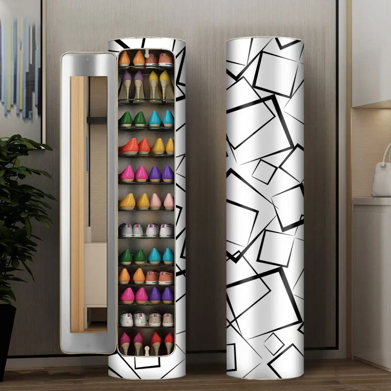 Armario desinfectante giratorio para zapatos de varias capas y gran capacidad