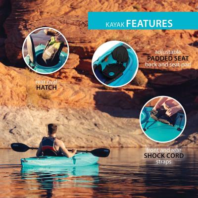 Lifetime Guster 100 Kayak Sit-In (Paquete de 2) 457