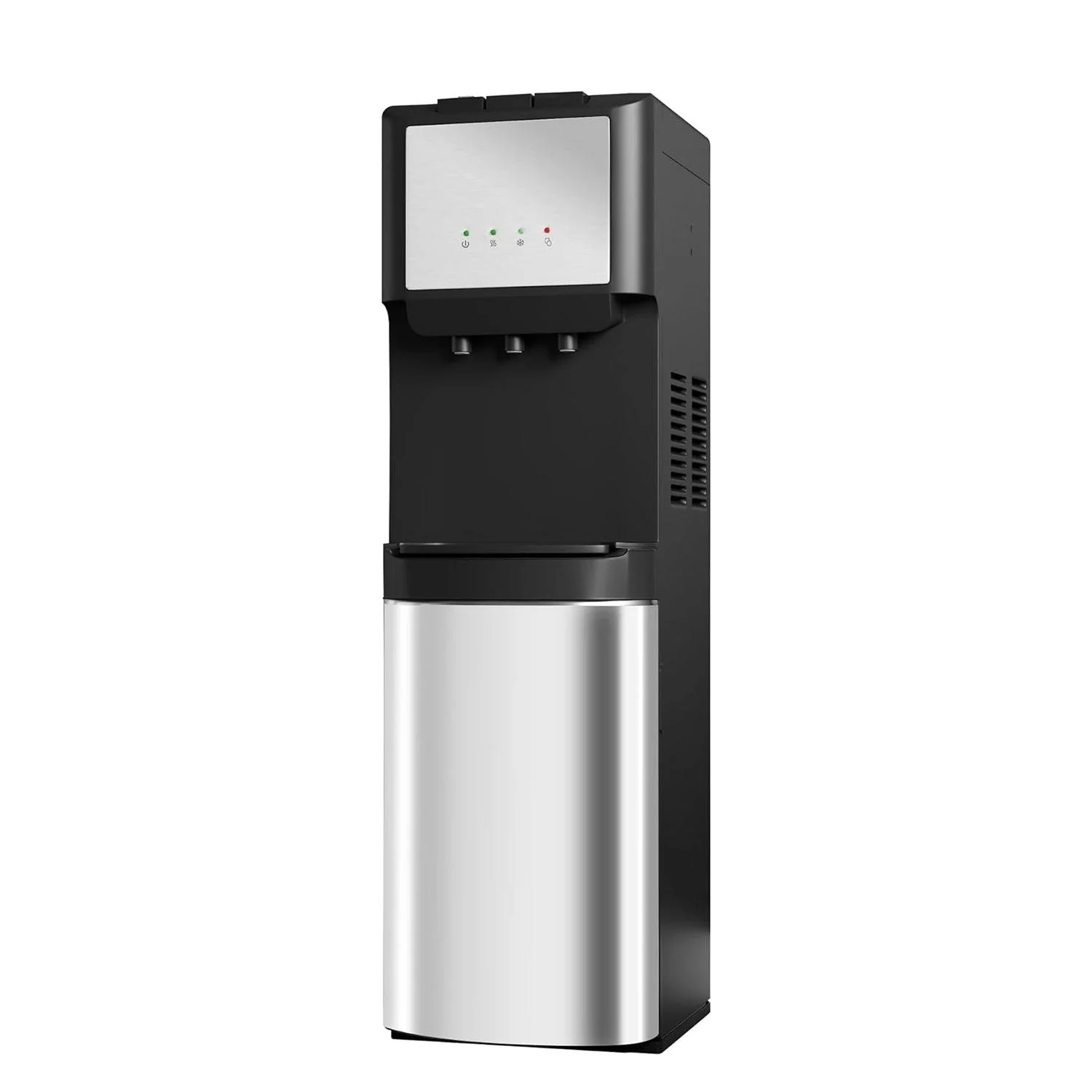 2025 Fuente de agua de 5 galones con carga inferior – 3 temperaturas con seguridad infantil – Negra