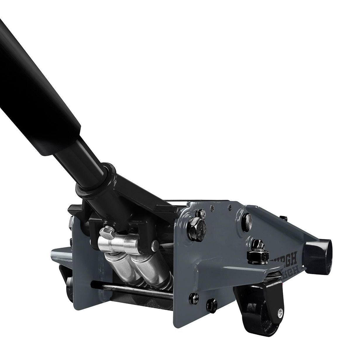 2025 PITTSBURGH Gato hidráulico de 3 toneladas con bomba RAPID PUMP, gris pizarra