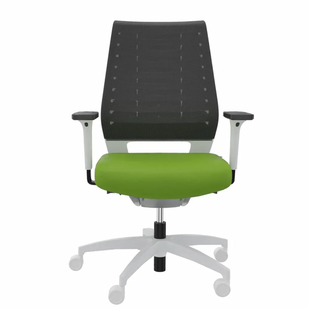 2025 Silla de Oficina Ergonómica Dauphin X-CODE XC 5380 – Respaldo Gris Grafito – Estructura Blanca