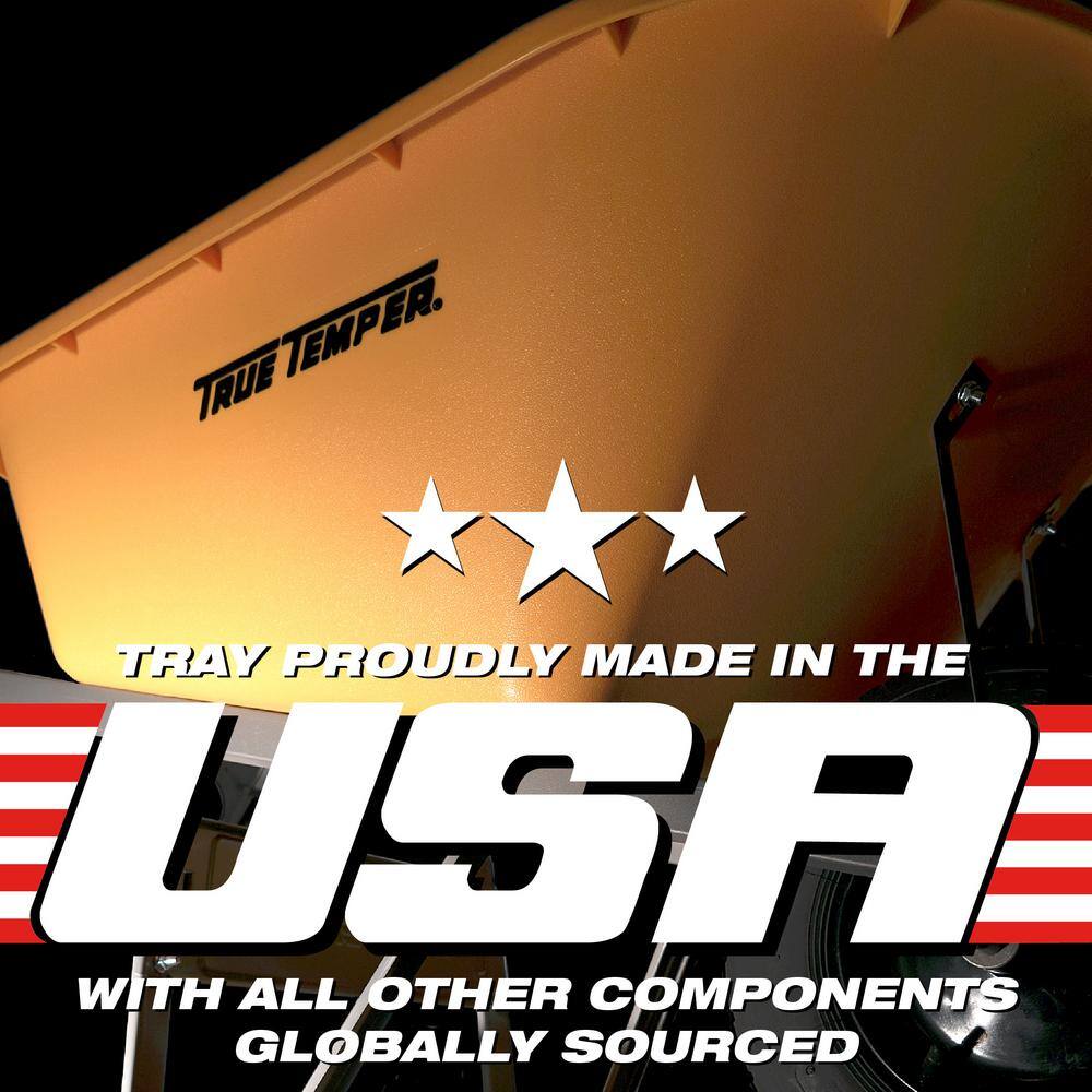 Carretilla True Temper R6STFFEC de Acero 6 pies³ con Rueda Antipinchazos y Mangos de Acero – Kit para Montar