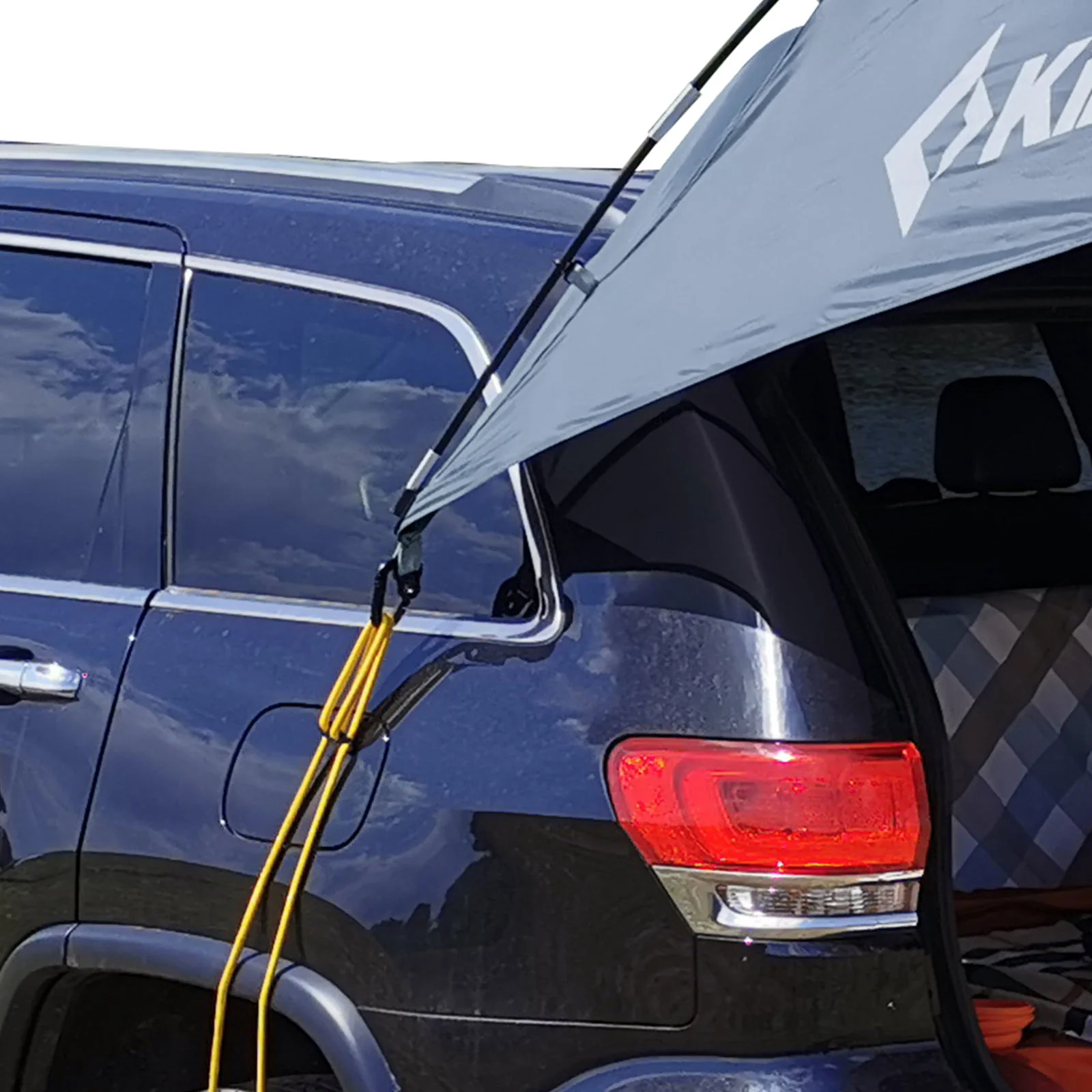 2025 KingCamp Compass Plus – Pabellón multifuncional para vehículos con protección visual impermeable y cortaviento, 4 postes de soporte, uso versátil y transporte compacto