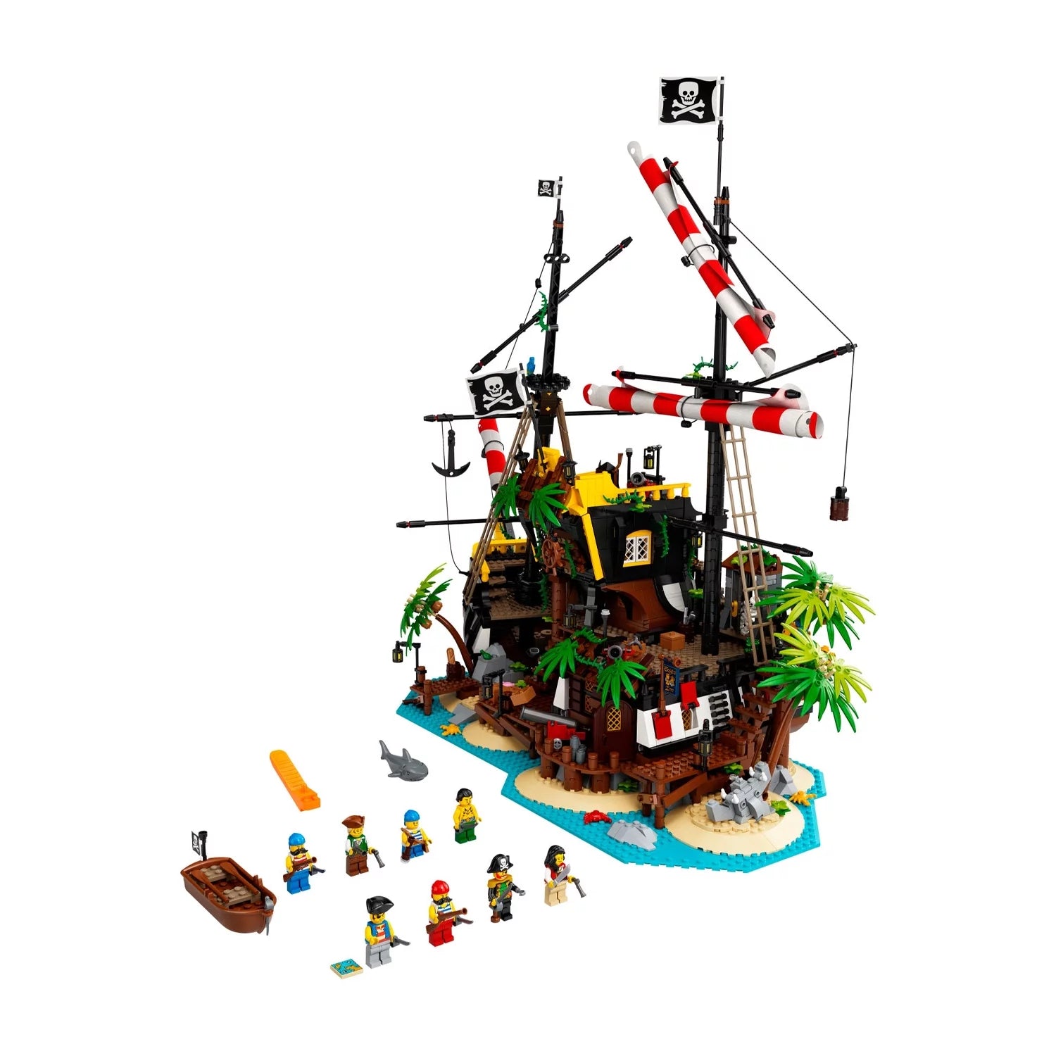 LEGO Piratas de la Bahía Barracuda 21322 Set de Construcción (2545 Piezas)