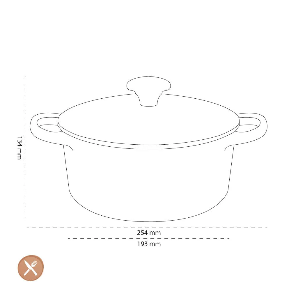 2025 Le Creuset - Sartén para asar / cazuela Signature redonda Cereza 18 cm 1,8 l