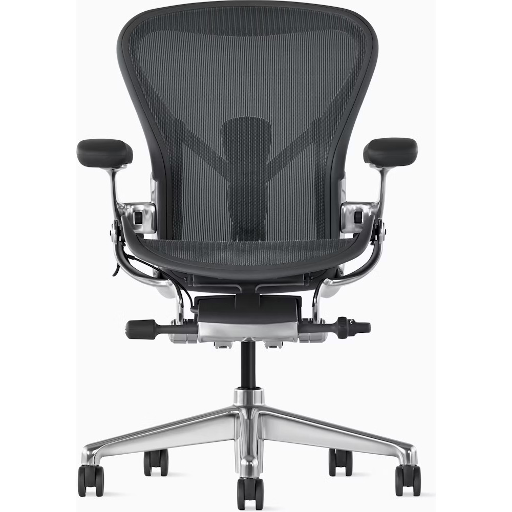 2025 Aeron Remastered - Silla de oficina tamaño B, cromo