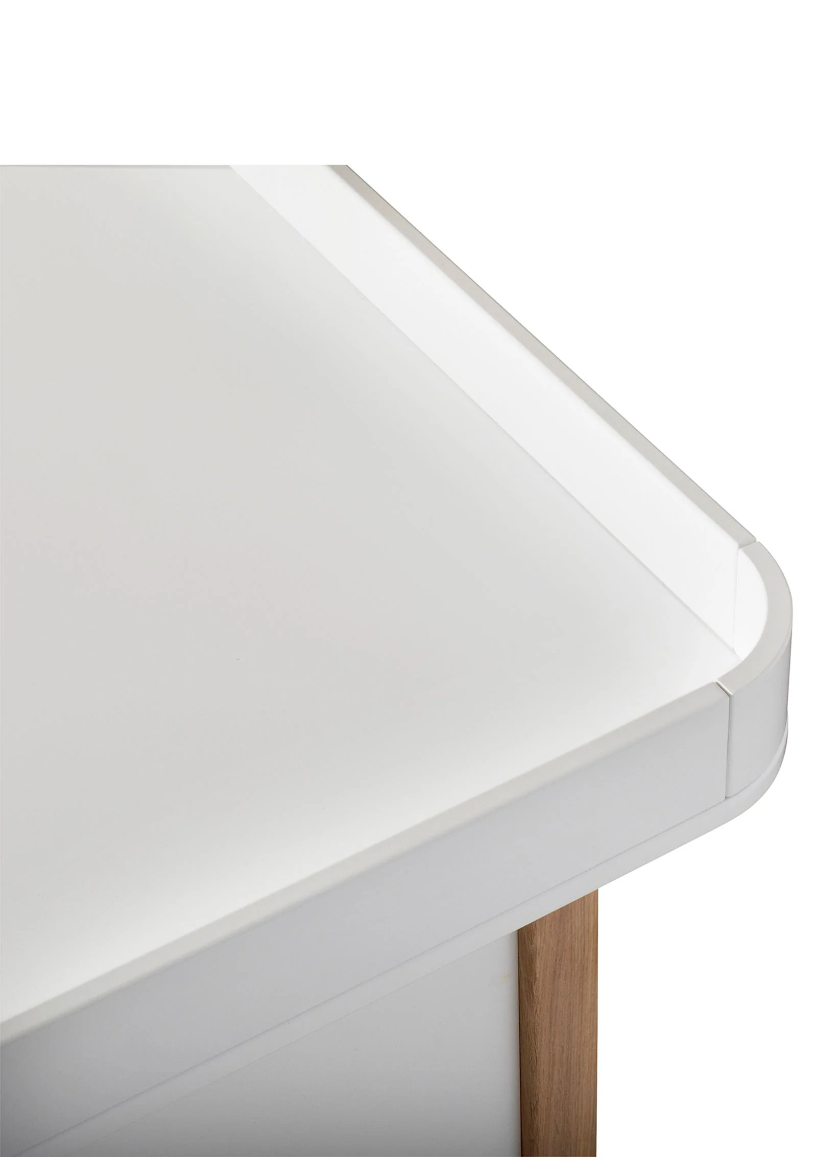 2025 Cómoda con cambiador 'Wood' con 4 cajones, blanco / roble