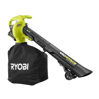 2025 RYOBI Aspirateur-Souffleur sans fil 40V Vac Attack aveRYOBI Aspiradora-Sopladora Inalámbrica 40V Vac Attack con Función Trituradora, (2) Baterías 5.0 Ah y Cargador - Modelo c Fonction Broyeur, (2) Batteries 5.0 Ah et Chargeur - Modèle RY40451-2B