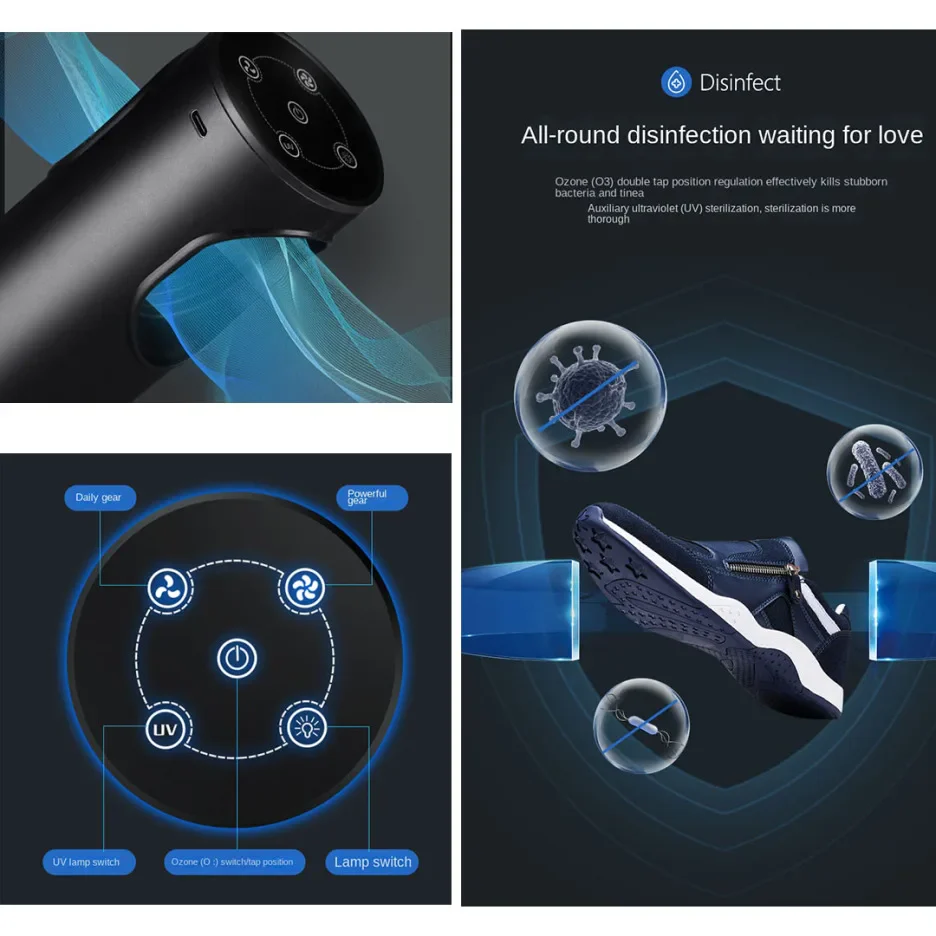 Armario desinfectante giratorio para zapatos de varias capas y gran capacidad