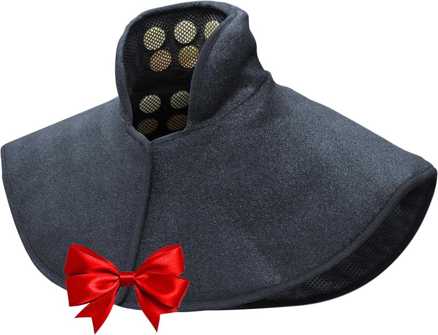 Almohadilla térmica UTK para cuello y hombros, con jade natural y turmalina, tamaño mejorado para cubrir más áreas del cuello, hombros, omóplatos y espalda (23'' x 24'') | Regalo para papá