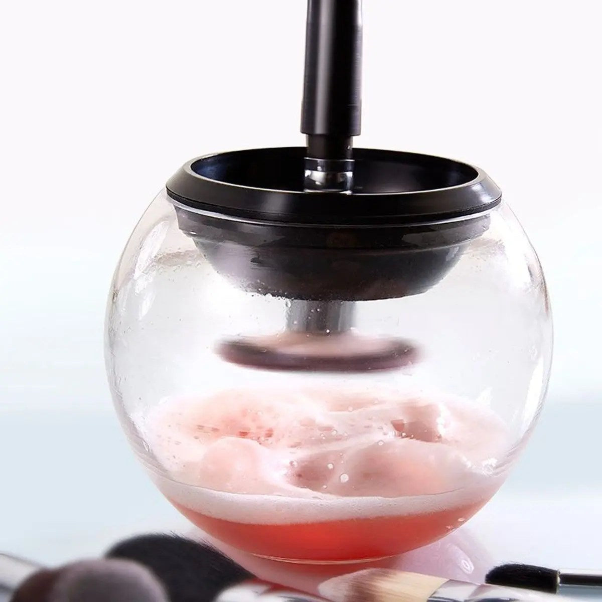 Limpiador de Brochas de Maquillaje Eléctrico con Centrifugado – Wrinse™