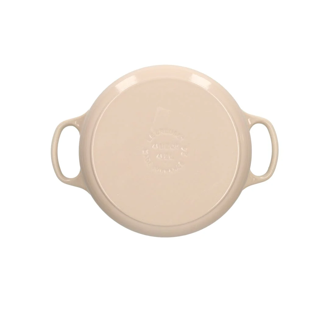 2025 Le Creuset - Sartén para asar / brasear Signature redonda Meringue 24 cm 4,2 l