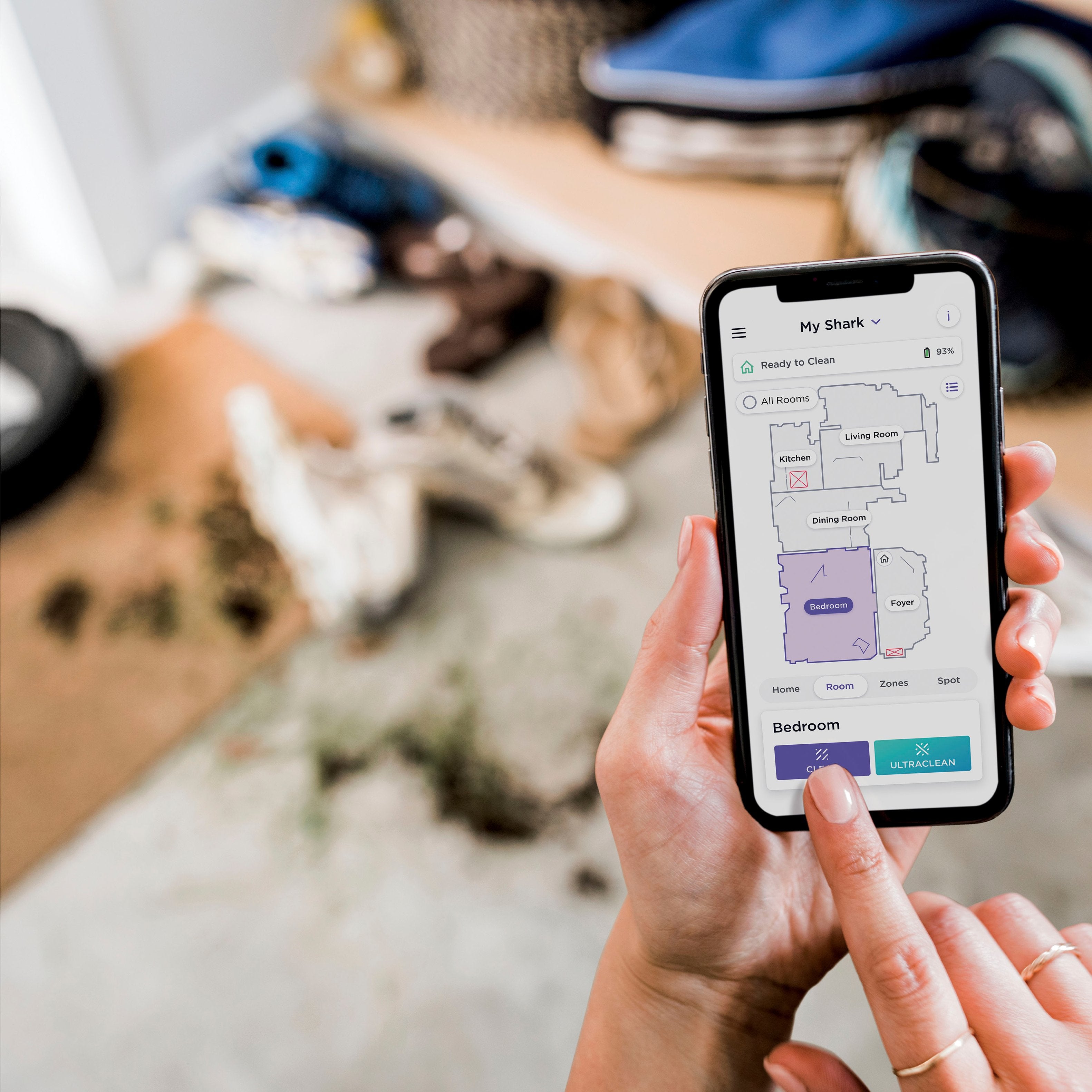 2025 Shark – Aspiradora Robot AI Ultra con Matrix Clean, Mapeo del Hogar, Base Auto-vaciable sin Bolsa HEPA, Conectividad WiFi – Negra