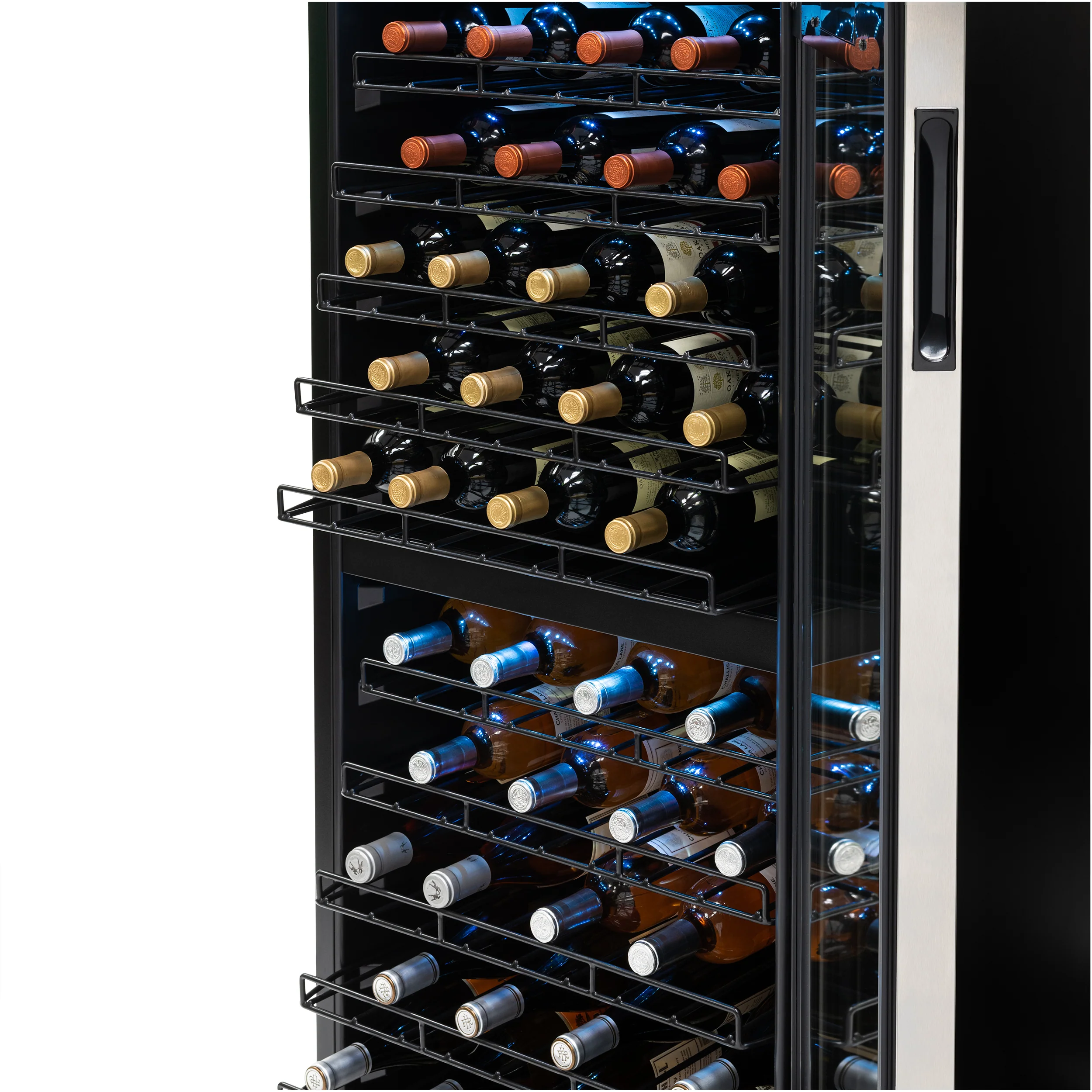 2025 Refrigerador de Vinos Independiente Newair® de Acero Inoxidable – 98 Botellas – 23