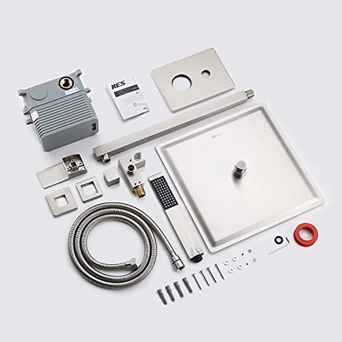 Sistema de Ducha KES con Cabezal de Ducha de Lluvia de 12 Pulgadas