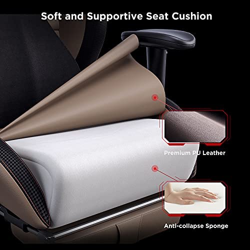 Silla de Oficina Gaming AutoFull con Soporte Lumbar Ergonómico, Estilo Racing, Cuero PU, Alta Respalda, Silla Giratoria Ajustable para PC