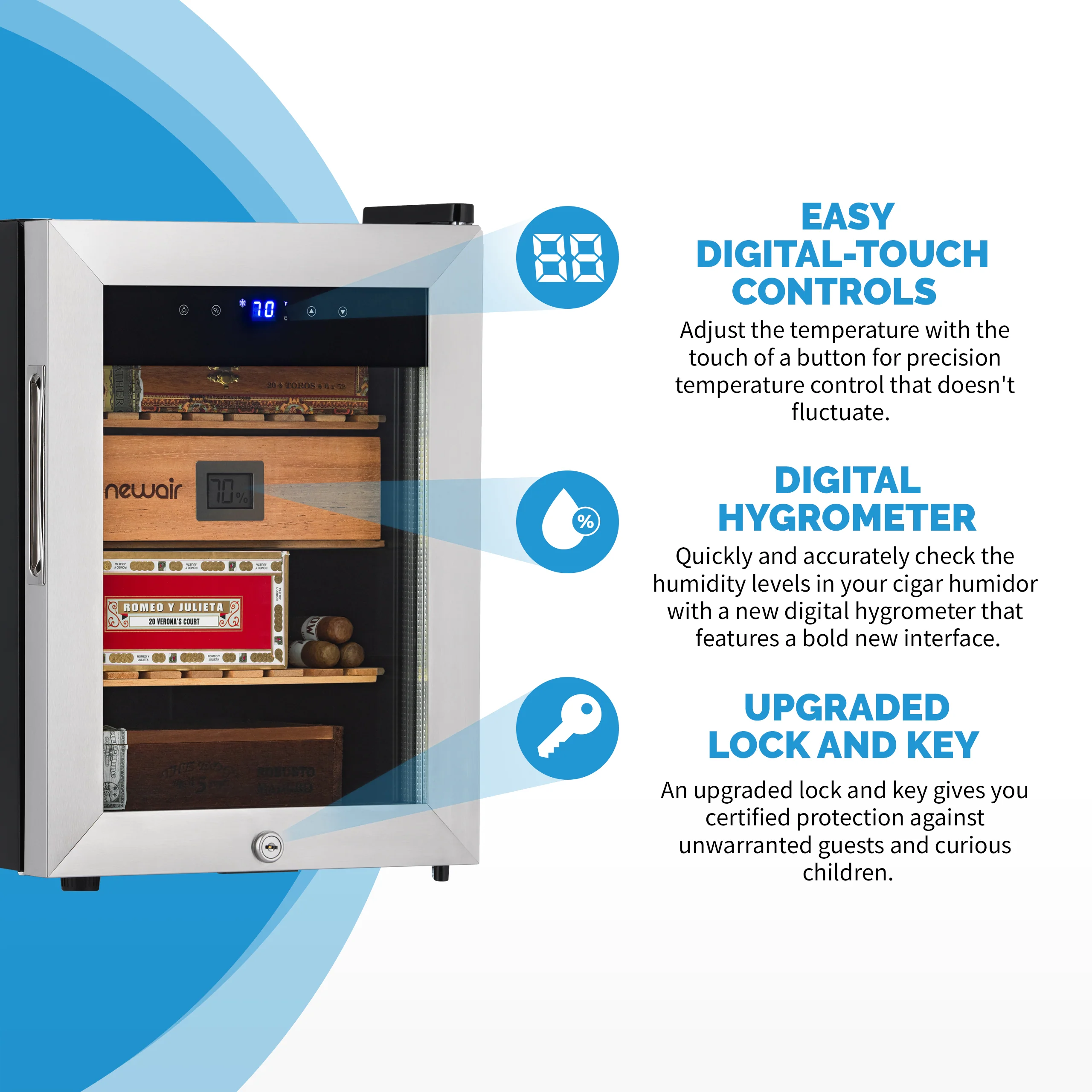 2025 Humidificador Eléctrico para Puros Newair