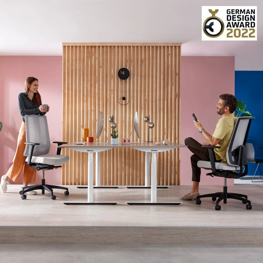 2025 Silla de Oficina Ergonómica Dauphin INDEED MESH ID 7056_SLP con Soporte Lumbar | Respaldo de Malla | Negra