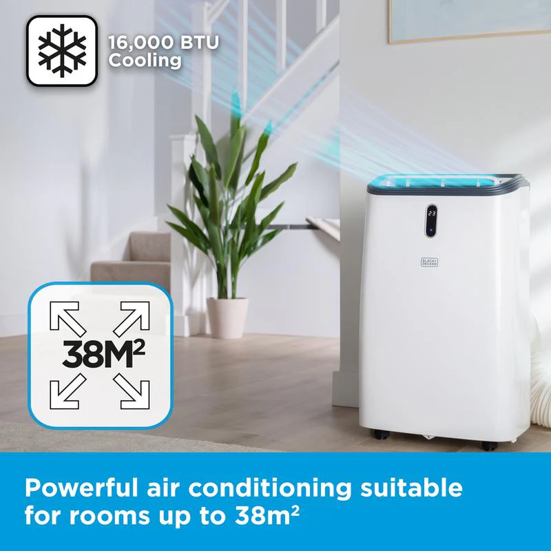 Aire Acondicionado Inteligente Portátil 3 en 1 16000 BTU Black+Decker BXAC40018GB