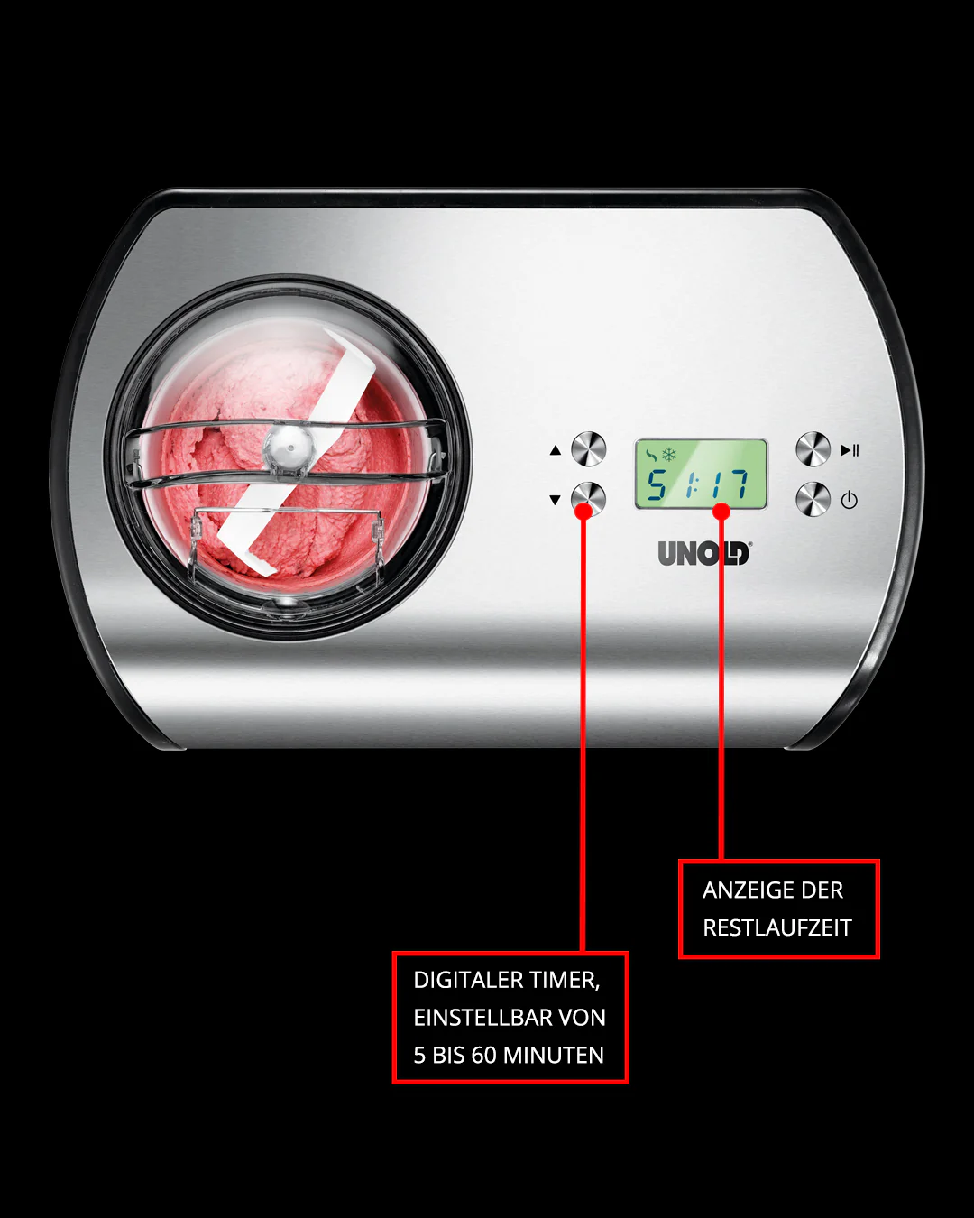 2025 Máquina para hacer sorbetes One con libro de recetas 1,2 L