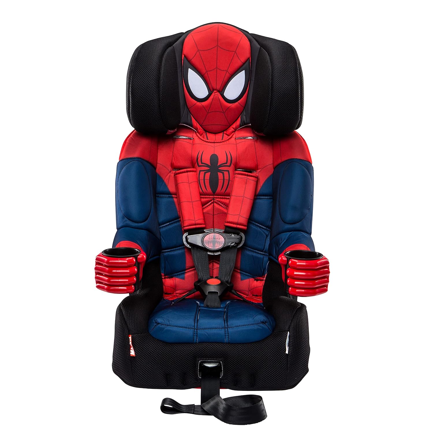 2025 Asiento Elevador KidsEmbrace Marvel Spider-Man 2 en 1 con Vista hacia Adelante y Sistema LATCH | Arnés de 5 Puntos 22-65 lbs, Convertible a Elevador con Cinturón 40-100 lbs | Ajustable