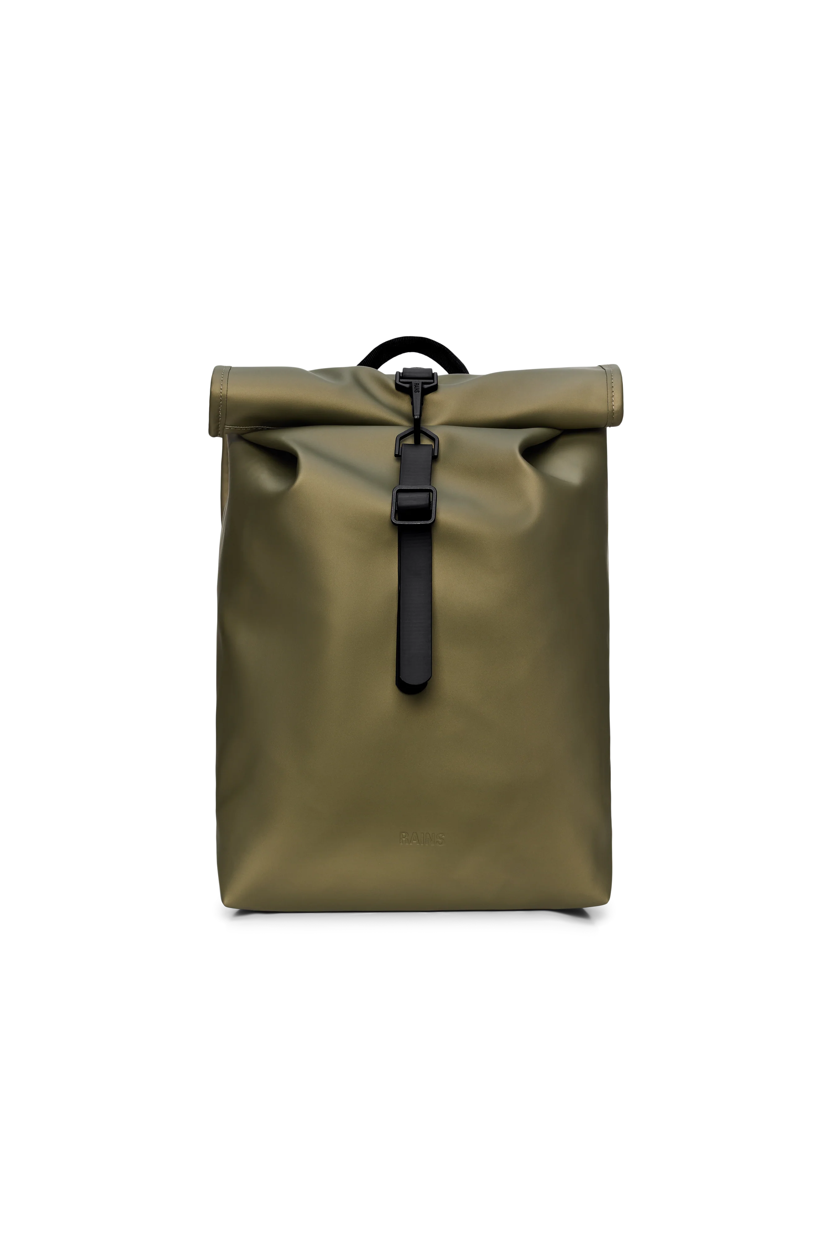 2025 Rolltop Rucksack Mini – Mochila Urbana Compacta e Impermeable con Cierre de Mosquetón – Tejido PU – Ideal para Desplazamientos Diarios