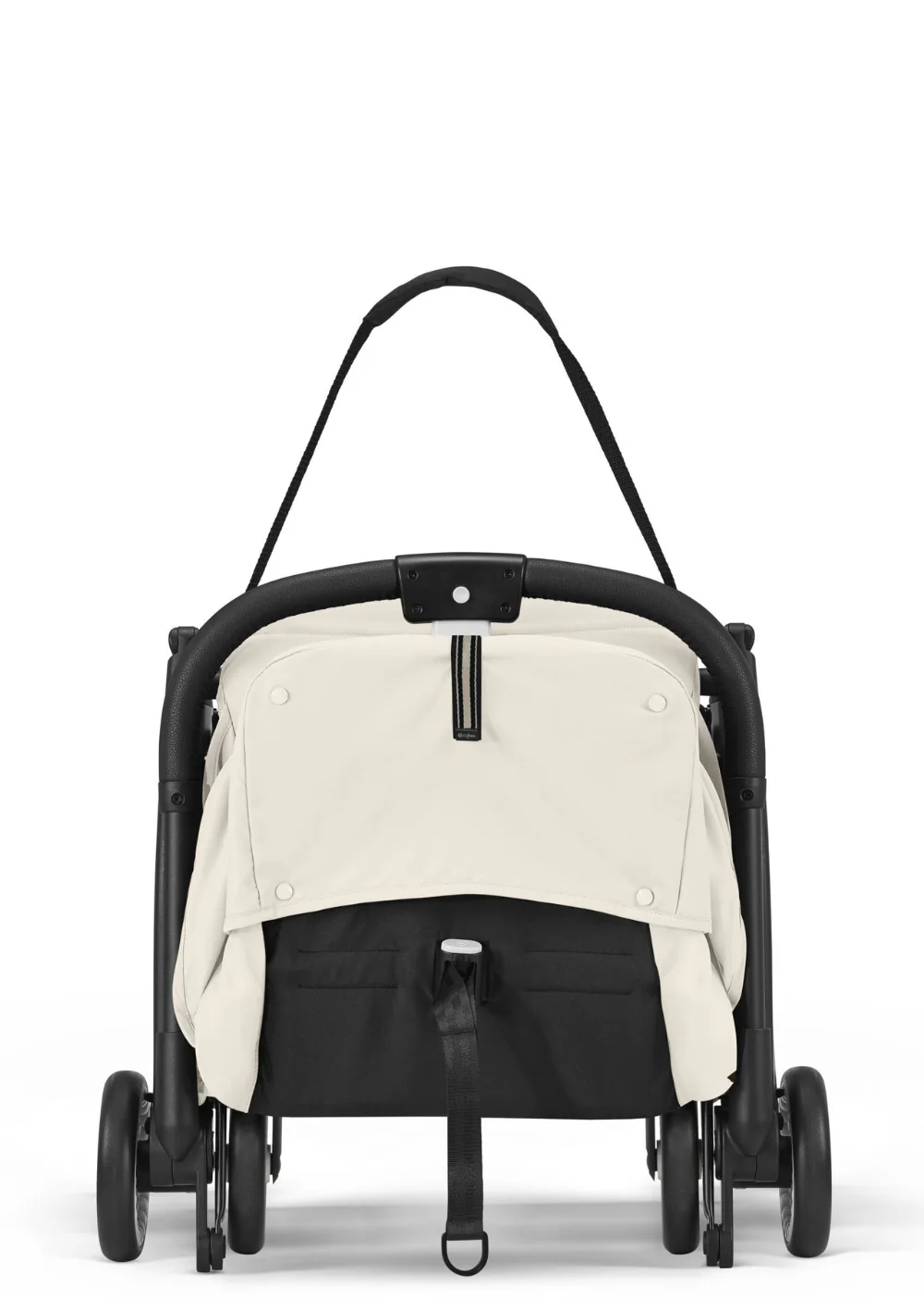 2025 Cochecito Orfeo Negro / Lona Blanca