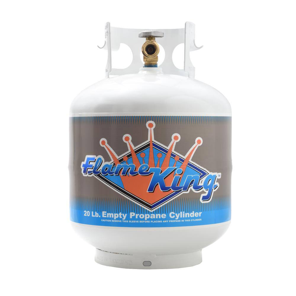 Cilindro de Propano Vacío Flame King de 20 lbs con Dispositivo de Protección contra el Derrame YSN201